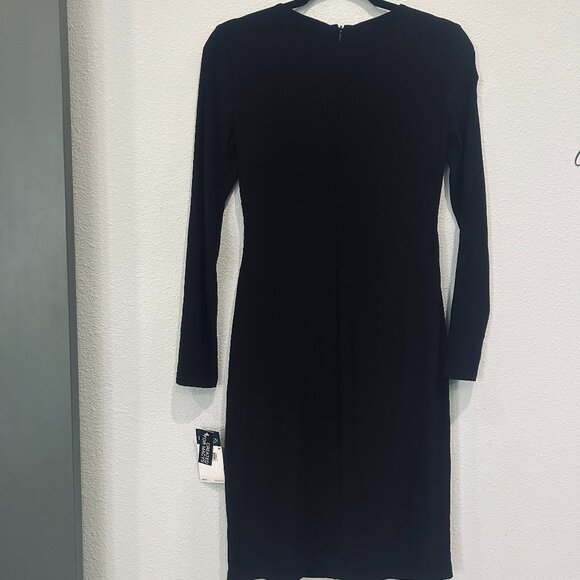 LAUREN by RALPH LAUREN Women's Sequined-Yoke Jersey Dress - Picture 3 of 7